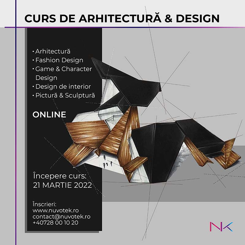 Înscriere Cursuri Arhitectură | Design | Fashion Design | Game&Character Design | Design Interior | Pictură&Sculptură | Admitere UAUIM | Portofoliu arhitectură Europa | NUVOTEK STUDIO