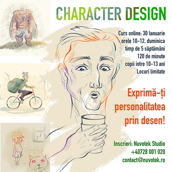 Cursuri Desen • Nuvotek Studio • Curs Design de Personaje | Curs Character Design